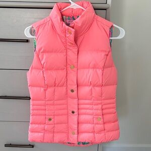 Lilly Pulitzer Pink Puffer Vest